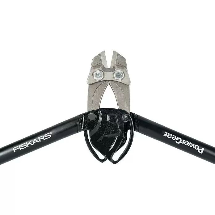 Fiskars PowerGear Bolzenschneider - Länge: 61 cm - Fiskars PowerGear Bolzenschneider mit grauen Metallbacken und schwarzen Griffen für kräftige Schneidarbeiten.