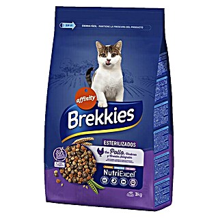 Affinity Brekkies Pienso seco para gatos esterilizados NutriExcel (3 kg, 3 años - 6 años, Pollo)
