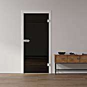 Diamond Doors Black Edition Glasdrehtür 517 (959 x 1.972 mm, DIN Anschlag: Links/Rechts, Verbundsicherheitsglas (VSG), Schwarz) | BAUHAUS