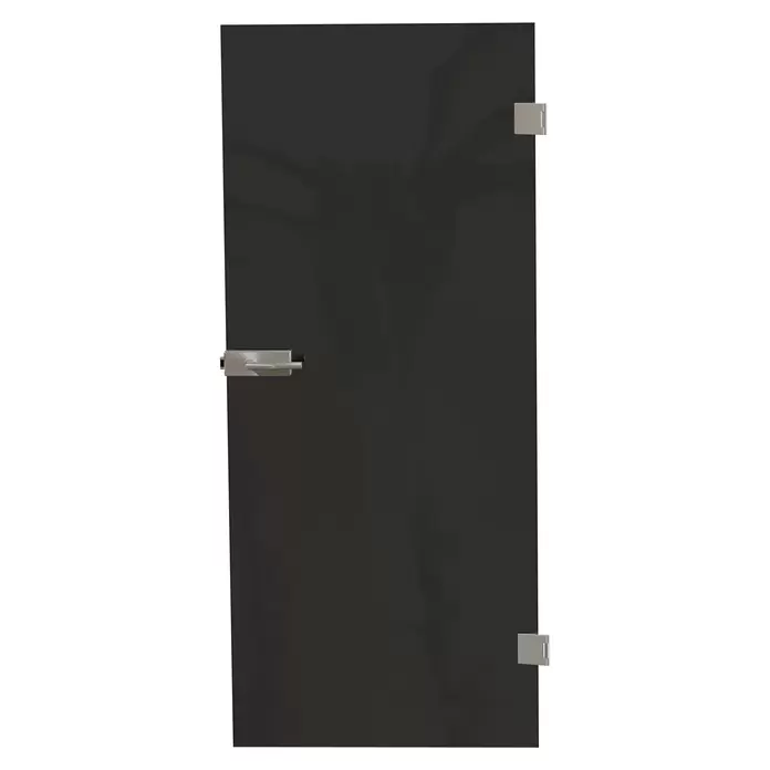 Diamond Doors Black Edition Glasdrehtür 517 - 834 x 1.972 mm, DIN Anschlag: Links/Rechts, Verbundsicherheitsglas (VSG), Schwarz