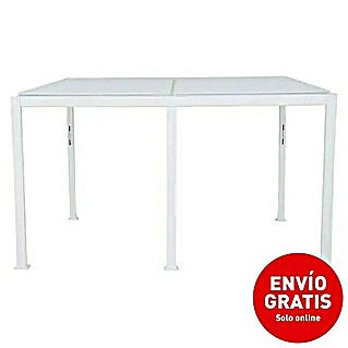 Sunfun Pérgola adosada Palma (L x An x Al: 300 x 400 x 255 cm, Blanco)