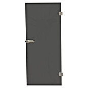 Diamond Doors Glasdrehtür Magic Grey Clear (834 x 1.972 mm, Einscheibensicherheitsglas (ESG), DIN Anschlag: Links/Rechts) | BAUHAUS