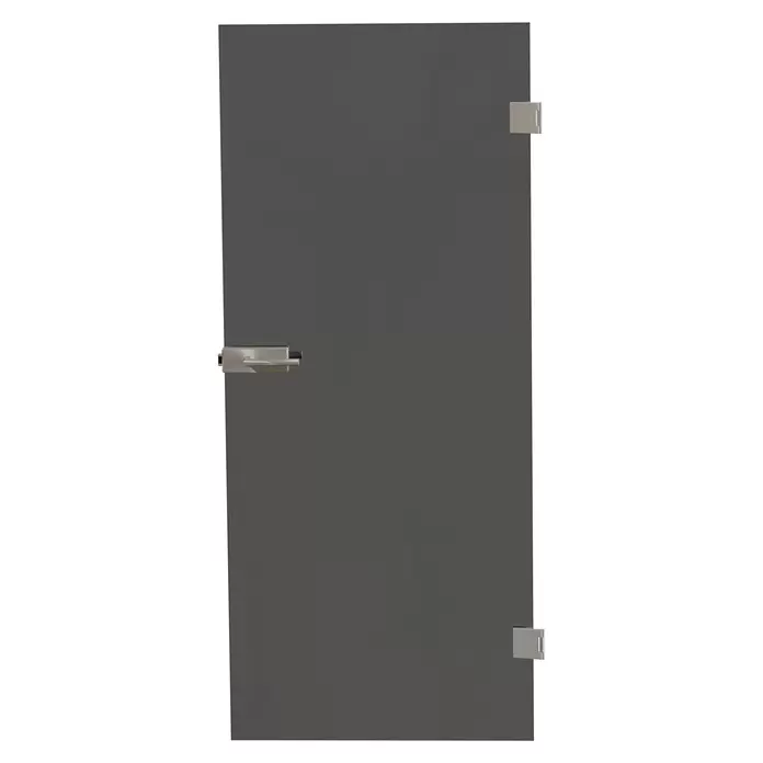 Diamond Doors Glasdrehtür Grey - 834 x 1.972 mm, DIN Anschlag: Links/Rechts, Klarglas