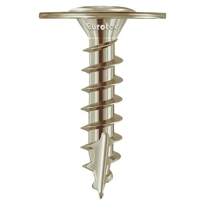 Eurotec Pfostenverbinderschraube - Ø x L: 8 x 40 mm, 100 Stk. - Nahaufnahme einer Eurotec-Betonschraube, die für ihre Befestigungsstärke und einfache Installation in Beton bekannt ist.