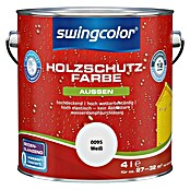 swingcolor Holzschutzfarbe (Weiß, 4 l, Seidenglänzend)