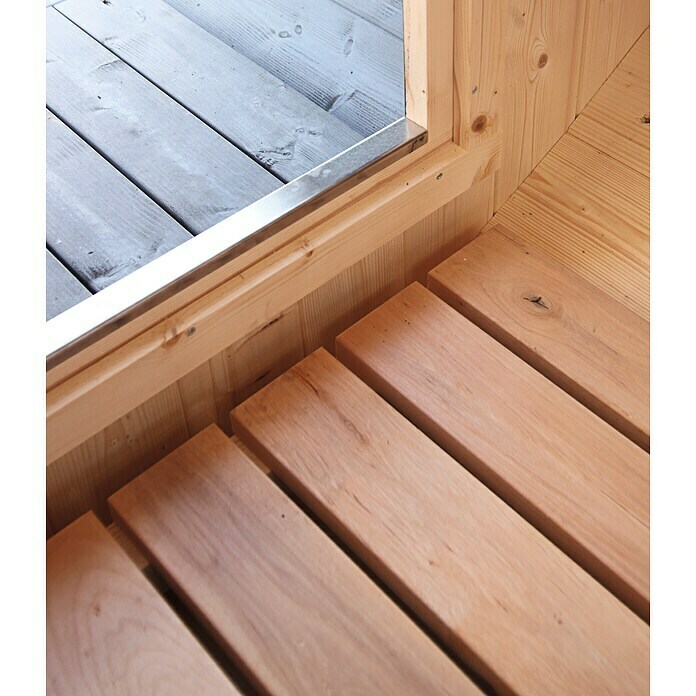 Wolff Finnhaus Fasssauna 280Holz, Durchmesser: 200 cm Detail Shot