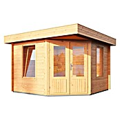 Wolff Finnhaus Blockbohlenhaus Maja 40-A (Wandstärke: 40 mm, Flachdach, Natur)