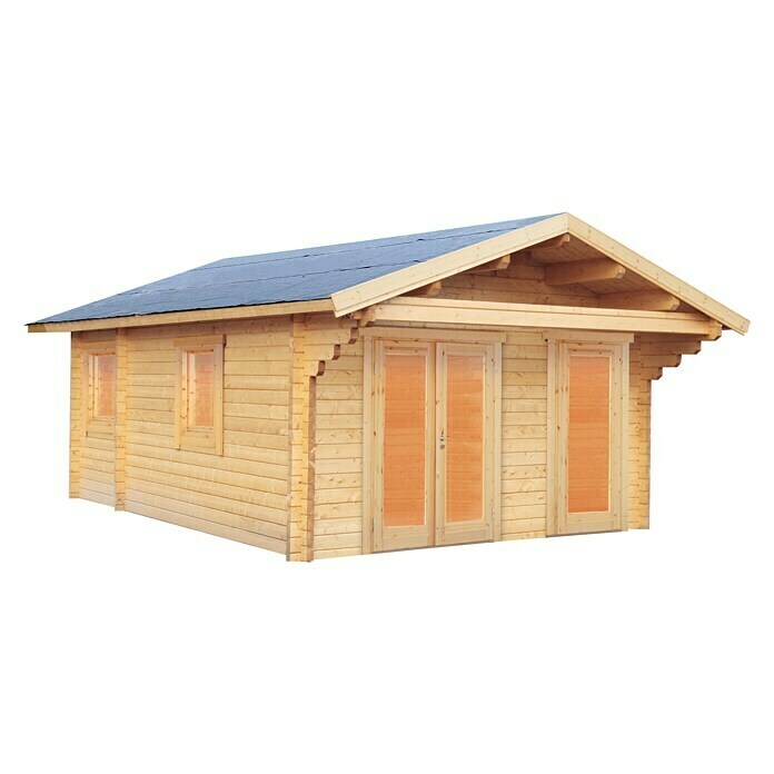 Wolff Finnhaus Gartenhaus Göteborg 70-B Modern (Holz, Natur)