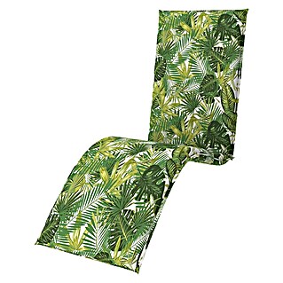 Doppler Gartenmöbel-Auflage Living (Relaxsesselauflage, Palmen, L x B x H: 170 x 48 x 6 cm, 55 % Polyester, 45 % Baumwolle)