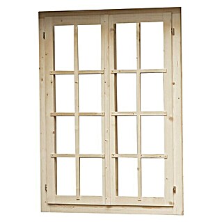 Wolff Finnhaus Austausch-Doppelfenster Ibiza 42 A/B (Passend für: Wolff Finnhaus Gartenpavillon Ibiza 42-A, 93 x 126,5 cm)