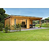 Wolff Finnhaus Gartenhaus Trondheim 70-D XL (Pultdach, Mit ...