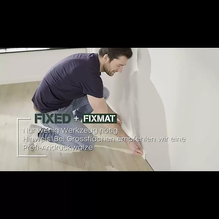 Fixed Vinylboden Eiche Cream1.219 x 184 x 2,5 mm, Landhausdiele, Eiche Cream - FIXED + FIXMAT Installationsvideo DE