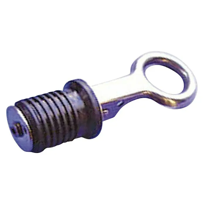 Tapón de desagüe - Diámetro exterior: 21 mm - Tapón de drenaje con anillo metálico para fácil extracción. El tapón es de goma con ranuras para un sellado hermético.