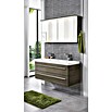 Camargue Modern 3.0 Badmöbel-Set MO12E3 (Gesamtbreite Badmöbel: 120 cm, Eiche Maron, Matt, 3 -tlg.) | BAUHAUS
