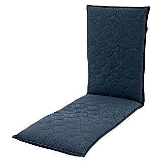 Doppler Sitzauflage Fusion Neo (Dunkelblau, L x B x H: 170 x 48 x 7 cm, 42 % Polyester, 58 % Baumwolle, Relaxsesselauflage)