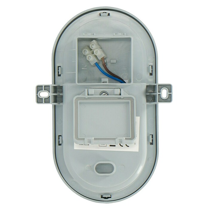 Ritter Leuchten LED-Oval-Armatur (Grau, 5,5 W, Kunststoff, IP44)