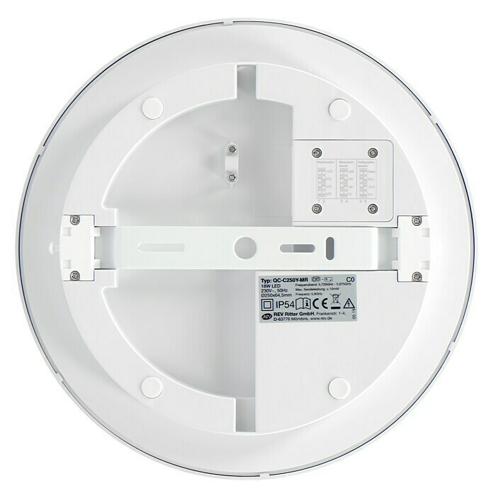 Ritter Leuchten LED-Deckenleuchte rund Senso (Bewegungsmelder, 18 W, Ø x H:  250 x 64,5 mm, Weiß, Neutralweiß) | BAUHAUS