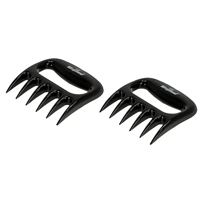 Kingstone Grillbesteck Fleischkrallen - 2 Stk. - Ein Paar schwarze Kingstone Fleischkrallen zum einfachen Zerkleinern von Grillgut, ideal für Pulled Pork und mehr. Praktisches Grillzubehör.