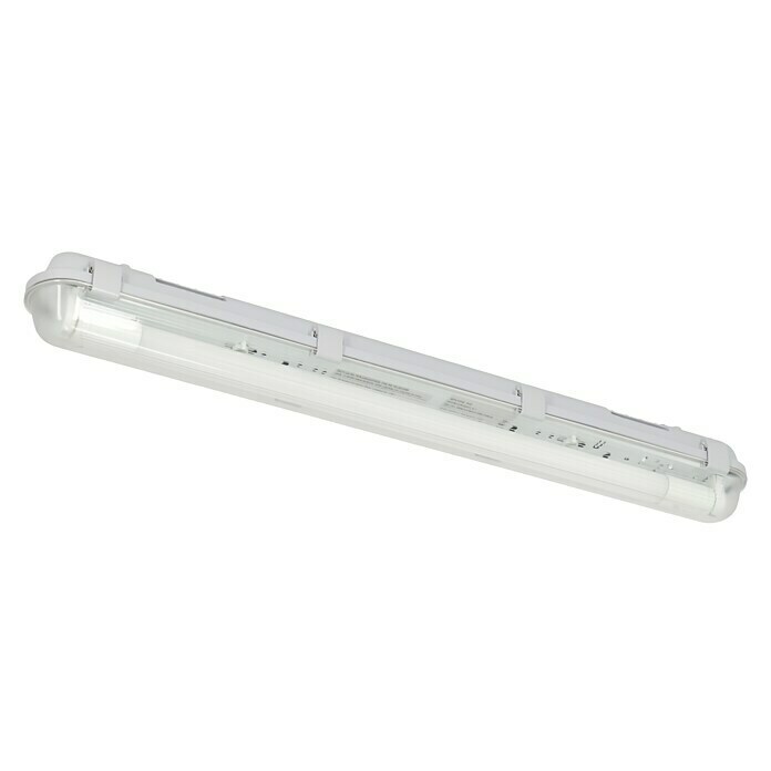 Voltolux LED-Feuchtraum-Lichtleiste (1-flammig, 9 W, L x H: 60 x 8,6 cm, Neutralweiß, IP65)