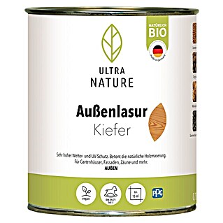 Ultra Nature BIO Holzlasur für Außen (Kiefer, 750 ml)