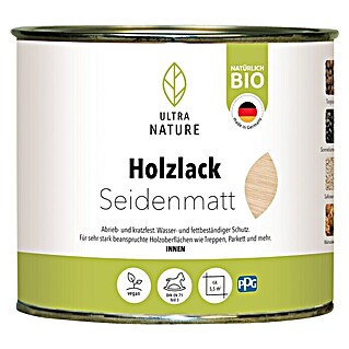 Ultra Nature BIO Holzlack (Farblos, 375 ml, Seidenmatt)
