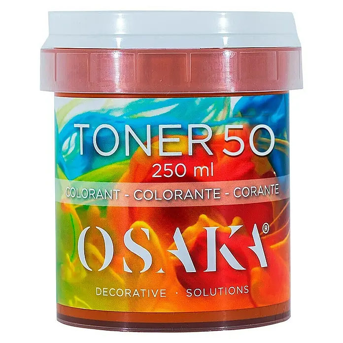 Osaka Colorante - Marfil, 250 ml - Bote de Tóner 50 Osaka de 250 ml con etiqueta colorida, ideal para soluciones decorativas.