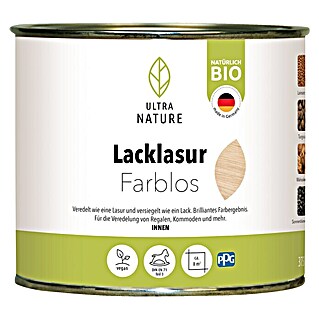 Ultra Nature BIO Lacklasur (Farblos, 375 ml, Seidenglänzend)