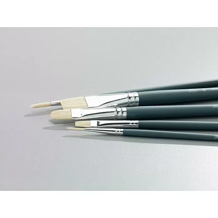 Winsor & Newton Künstlerpinsel-Set - 3 -tlg., Schweineborsten - Detailaufnahme