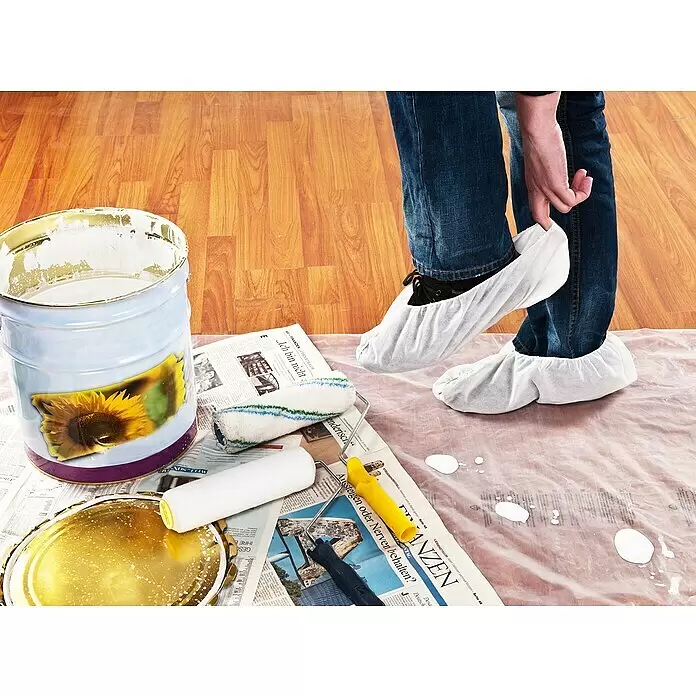 Wisent Schuhüberzieher - 10 Stk., Geeignet für: Schuhe bis Größe 46 - Anwendungsbeispiel