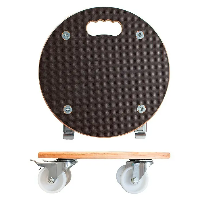 Wagner System Pflanzenroller XXL Grip - 38 cm, Max. Belastung: 250 kg - Runder Rollhocker mit Griffloch und Rollen. Ideal für Werkstatt oder Garage, um bequem an niedrigen Stellen zu arbeiten.