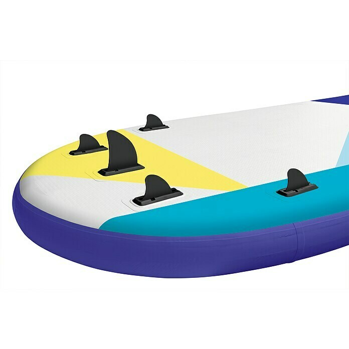 MAXXMEE SUP-Board-Set Design für 6 Personen (L x B x H: 550 x 152 x 20 cm,  Geeignet für: 6 Personen, Nutzlast: 650 kg, Aufblasbar, Blau/Weiß) | BAUHAUS