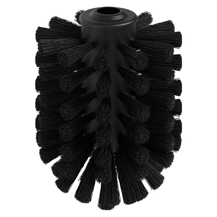 Lenz Ersatzbürste Nero - Mit Rohr, Schwarz - Schwarze WC-Bürste mit robusten Borsten für eine gründliche Reinigung. Das minimalistische Design passt in jedes Badezimmer.