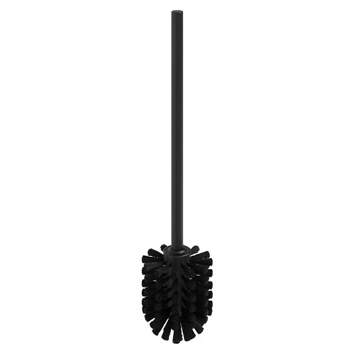 Lenz Ersatzbürste Nero - Mit Rohr, Schwarz - Schwarze Toilettenbürste mit einem langen Griff und robusten Borsten für eine hygienische Reinigung. Ein unverzichtbares Badaccessoire.