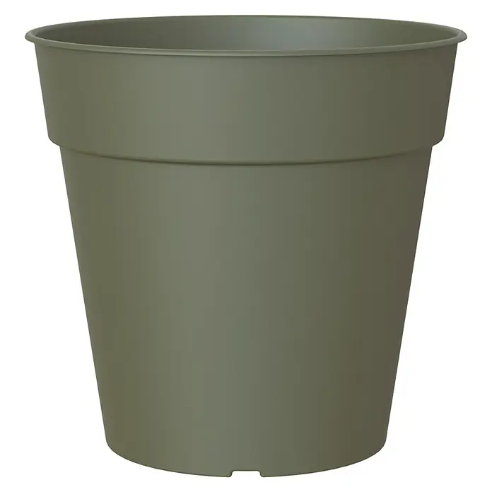 Artevasi Madagascar Pflanztopf - Außenmaß (Ø x H): 11 x 10,5 cm, Kunststoff, Olivgrün - Der grüne Blumentopf in klassischem Design ist ideal für Zimmer- und Gartenpflanzen. Robust und stilvoll für jedes Zuhause.