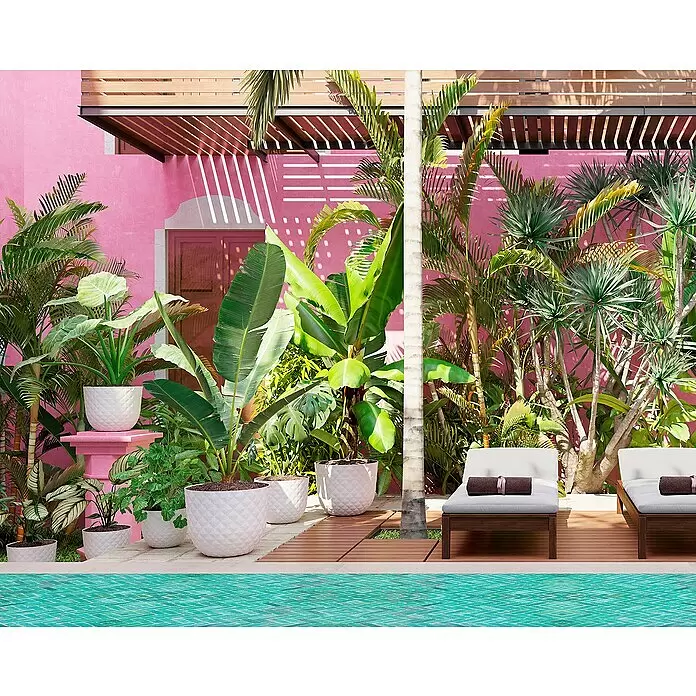 Artevasi Pflanztopf Havana Tropical - Außenmaß (Ø x H): 40 x 33,2 cm, Kunststoff, Granit - Stimmungsaufnahme
