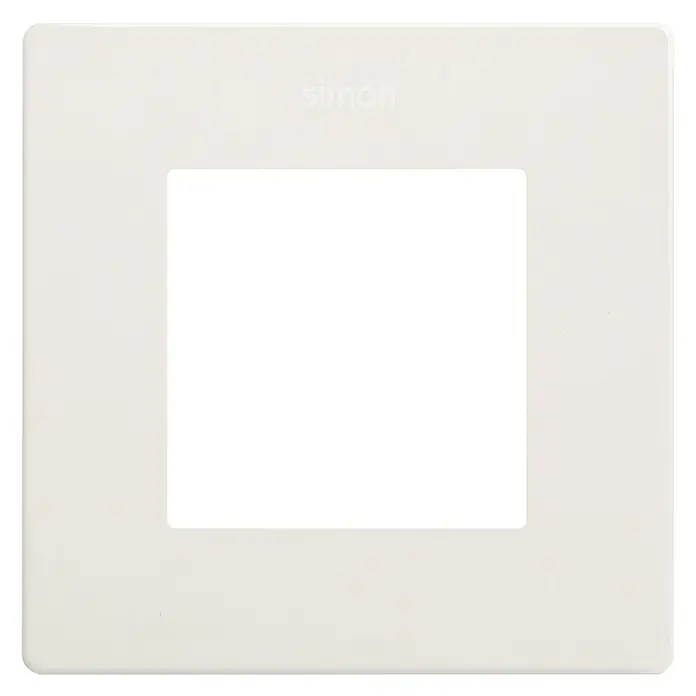 Simon 270 Marco - Blanco, Modelo de mecanismos: x 1, Plástico, Instalar - Placa de cubierta de marco blanca Simon para interruptores y enchufes. Elegante y sencilla para interiores modernos.