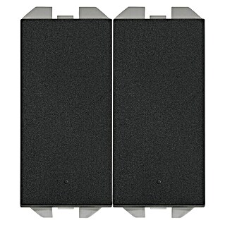 Simon 270 Conmutador doble (Negro, En pared, Plástico, 10 AX)