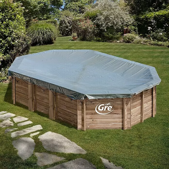 Gre Pool-Abdeckplane WinterL x B: 677 x 452 cm, Kunststoff