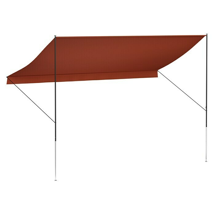 Angerer Klemmmarkise Style Terra (Terracotta, Breite: 4 m, Ausfall: 1,5 m) | BAUHAUS