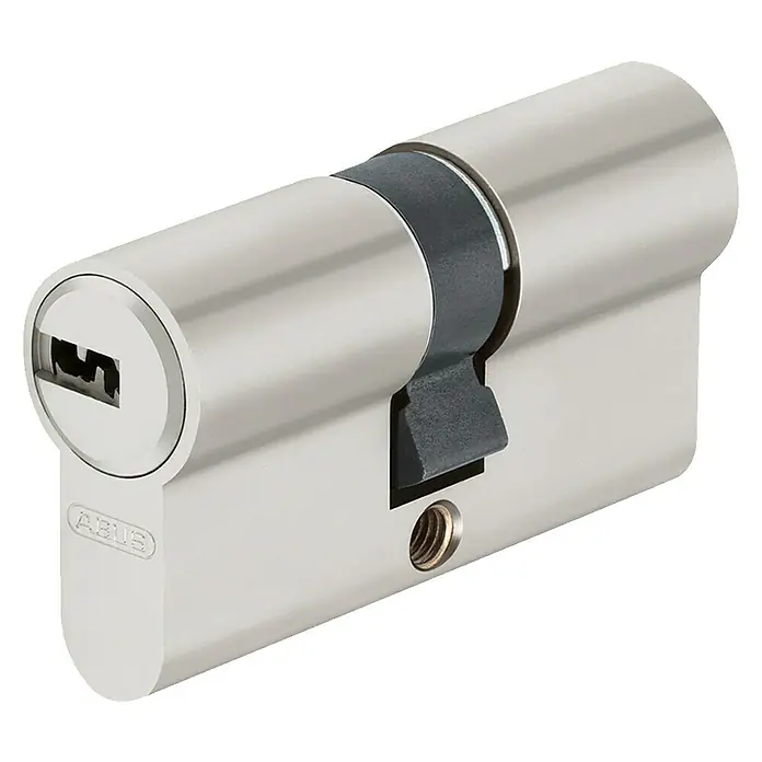 Abus Profilzylinder D6XNP GleichschließendBaulänge innen: 40 mm, Baulänge außen: 45 mm, Anzahl Schlüssel: 5 Stk. - ABUS Zylinder-Schloss in Silber, ideal für Haustüren und Garagentore, bietet hohe Sicherheit und Zuverlässigkeit im Alltag.