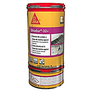 Sika Adhesivo de resina epoxi de 2 componentes Sikadur -32+ (1 kg, Gris hormigón)