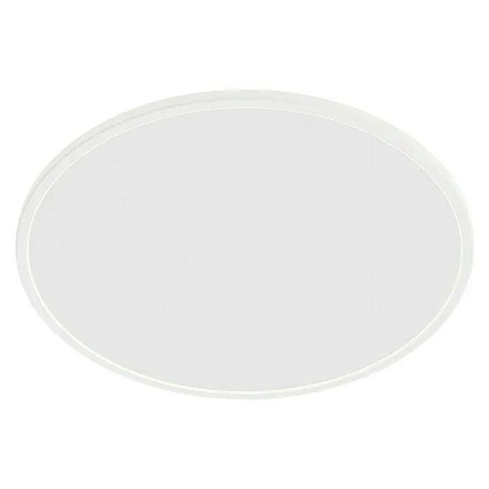 Philips Plafón LED redondo SuperSlim - 15 W, Ø x Al: 25 x 2,8 cm, Blanco, Blanco, Blanco neutro - Lámpara de techo ovalada con difusor blanco, que proporciona una iluminación suave y uniforme para una solución moderna.