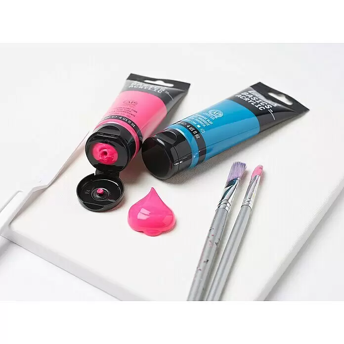 Liquitex Basics Katzenzungenpinsel - Größe Pinsel: 4, Nylonfaser, Holz - Stimmungsaufnahme