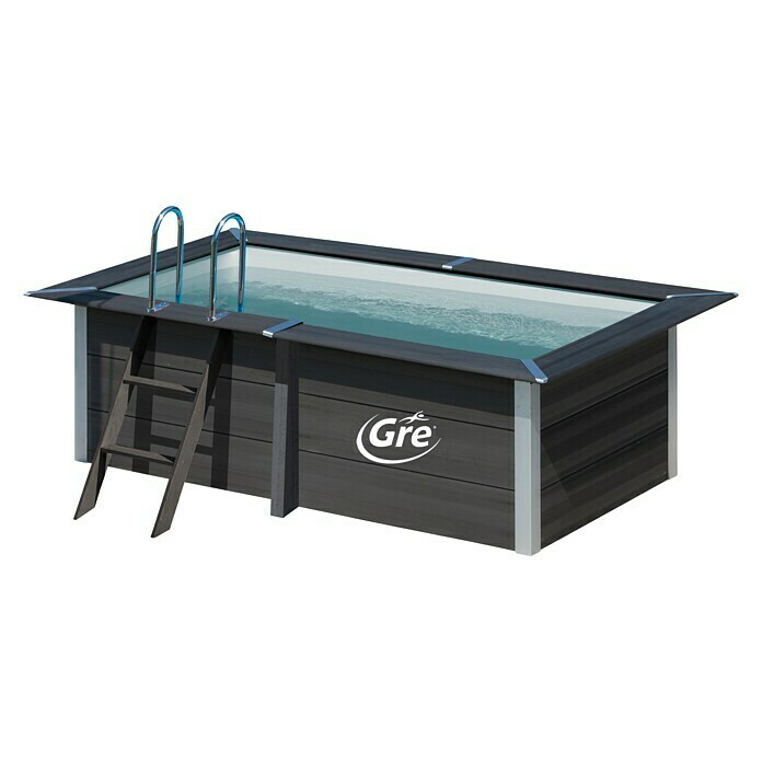 Gre Pool-Komplettset AvantgardeL x B x H: 326 x 186 x 96 cm, 3,3 m³ Diagonal View