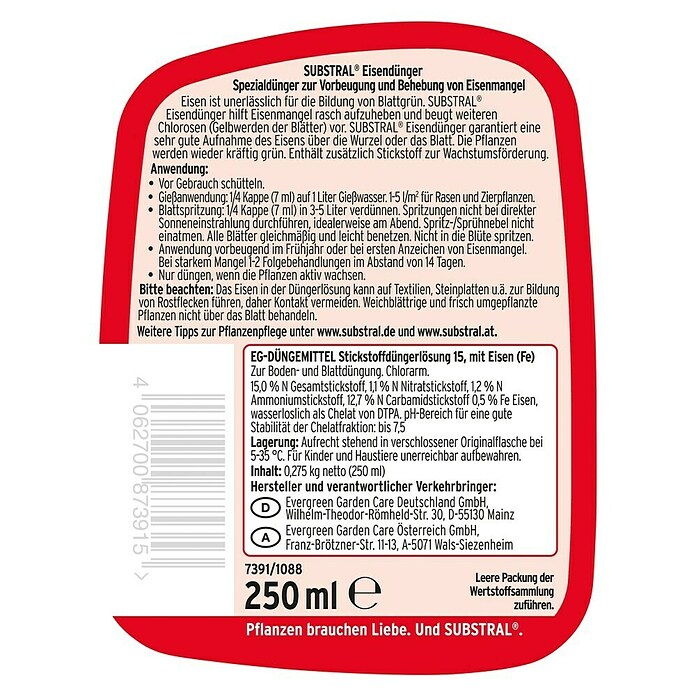 Substral Eisendünger (250 ml)