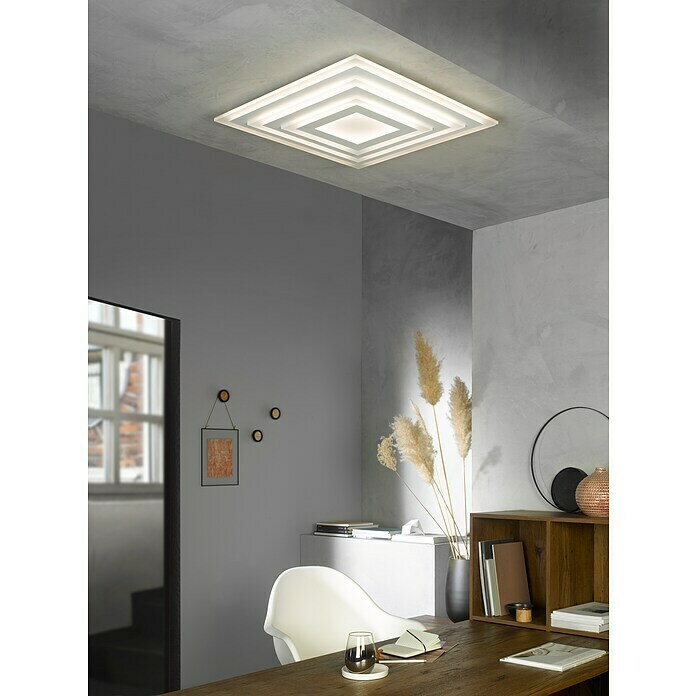 Fischer & Honsel LED-Deckenleuchte Gorden (56 W, L x B x H: 60 x 60 x 6,7 cm, Weiß, Mehrfarbig) | BAUHAUS