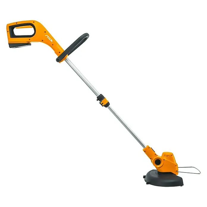 Stiga 100er Serie Akku-Rasentrimmer GT 100e - Set - 20 V, 2 Ah, Li-Ionen, 1 Akku, Schnittbreite Faden: 25 cm - Freischneider von STIGA: Ein leistungsstarkes Gartengerät für präzise Rasenpflege und Kantenschnitt. Ideal für jeden Garten.