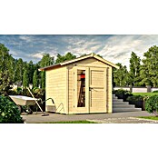 Weka Gartenhaus 224 (Außenmaß inkl. Dachüberstand (B x T): 260 x 238 cm, Holz, Natur) | BAUHAUS