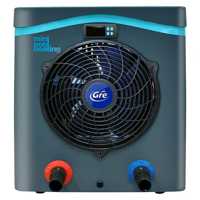 Gre Wärmepumpe Plug&Heat - Passend für: Pools bis 30.000 l Beckeninhalt - Produktansicht einer Gre Mini Poolheizung. Effektive und kompakte Heizlösung für kleine Pools, um die Badesaison zu verlängern.