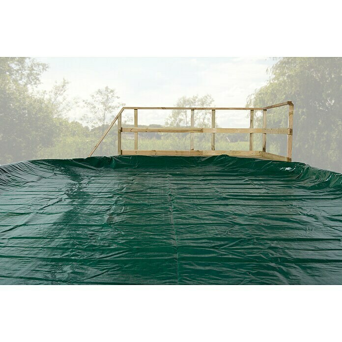 Gre Pool-Abdeckplane Winter (580 g/m², L x B: 516 x 376 cm